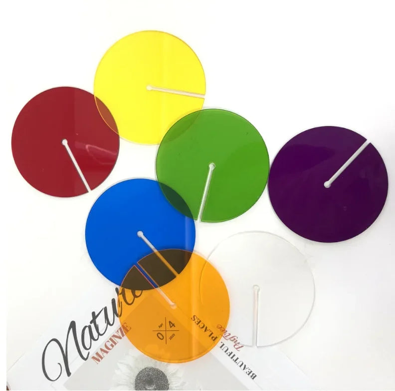 support verre moderne acrylique tapis rond texturé boule verre bleu vert orange jaune rouge