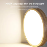 plafonnier bois naturel led moderne minimaliste éclairage quotidien chambre salon cuisine 30cm 40cm