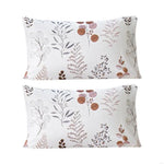 parure lit drap housse taies d'oreiller motif fleurs moderne élégant