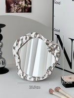 miroir decoratif moderne texturé argenté noir blanc minimaliste chambre dressing
