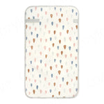 tapis changement bébé bleu marine points blancs moderne pratique imperméable réutilisable portable adhésif fixations