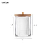 boîte rangement cosmétique transparente plastique cotons lingettes maquillage bijoux salle