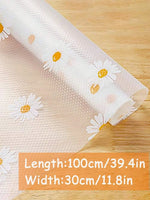 tapis protection évacore blanc gris fleurs moderne adhésif 100cm 30cm humidité imperméable
