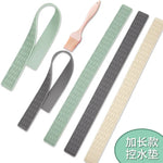 tapis antidérapant silicone rectangle moderne texturé protection cuisine vert menthe gris beige