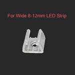 clips fixations ruban led néon transparent vis fixation pratique 5mm 8mm 12mm 14mm 17mm