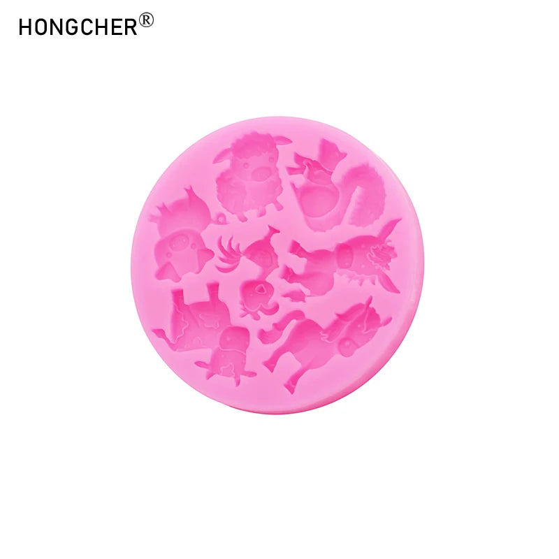moule gâteau silicone animaux rose décoration cake chocolat cookies modernes enfants