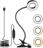lampe flexible noir pince usb modes lumière interrupteur tactile moderne