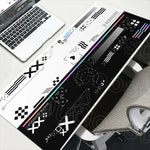 tapis souris csgo graphique noir rose bleu violet durable anti dérapant gaming hd print