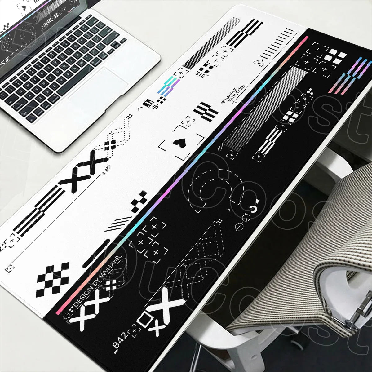 tapis souris csgo graphique noir rose bleu violet durable anti dérapant gaming hd print