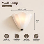 lampe murale décorative fleur blanc crème rouge vert olive led moderne chambre salon