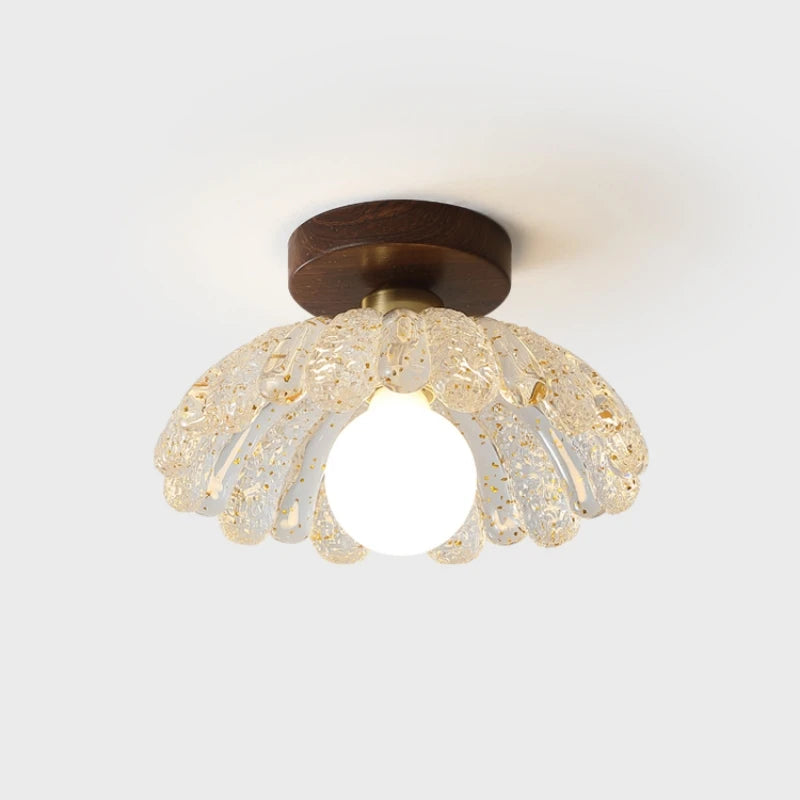 lampe moderne transparente acier poli texture striée élégante dorée 3000k 4000k 6000k