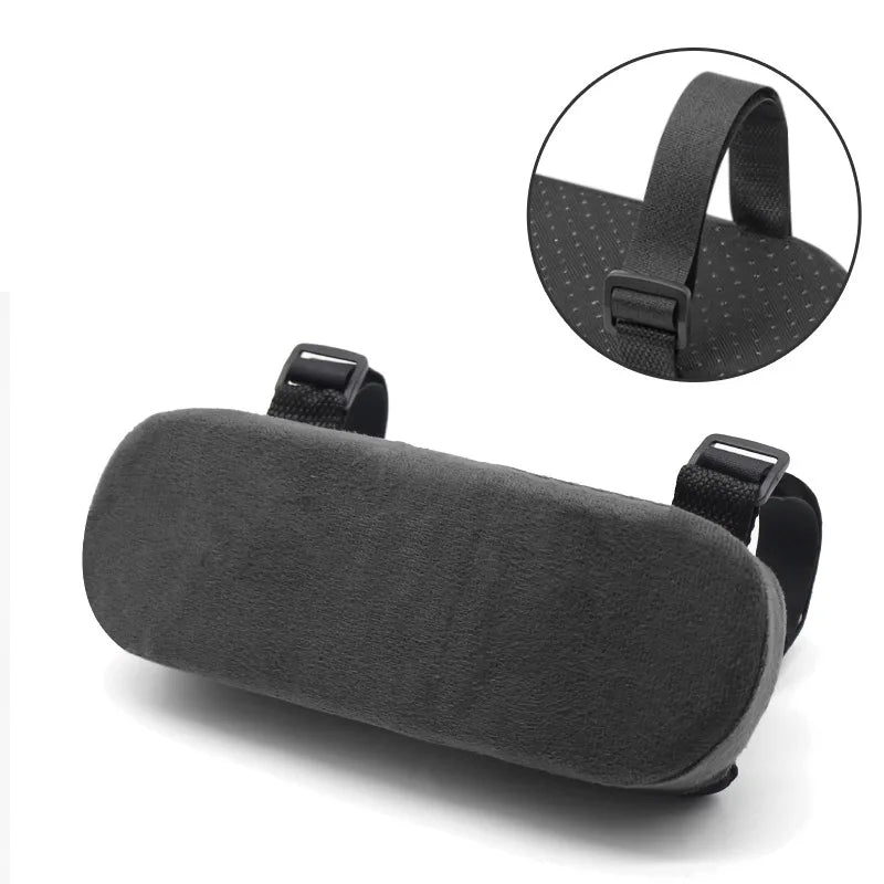 coussin soutien dos tissu noir mousse mémoire forme velcro confortable ergonomique gaming