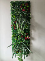 panneau végétal artificiel décoratif fleurs feuilles mur jardin extérieur maison moderne
