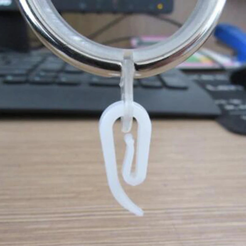 clips suspension blanc moderne clips rideau accessoires fenetre maison plastique anneaux boucles