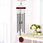 cloche vent moderne cloches argentées rouges pendentif hexagonal fixations ventilation intérieureextérieur