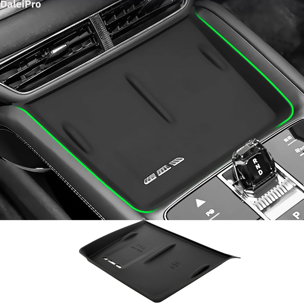 organiseur rangement voiture noir texture mat contemporain porte gobelet porte clés porte cartes porte