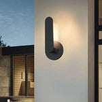 lampe murale moderne noir mat ip65 led minimaliste aluminium hydrofuge