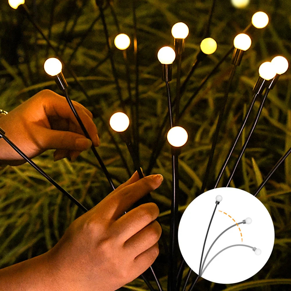 lumière solaire led moderne noire blanche fixée extérieure jardin décoration paysagère ip68 étanche