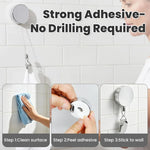 porte serviette rétractable clip adhésif mural moderne argenté serviette blanche utilisation multiple salle bain