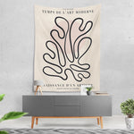 tapisserie mural moderne floral abstraite suspendue clips chambre décoration multicolore