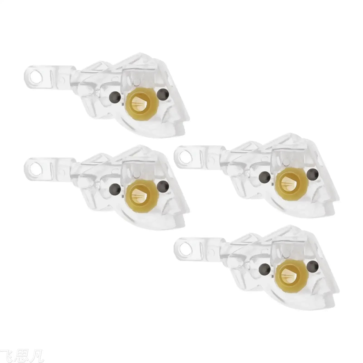 tige volet roulant inclinable transparent jaune moderne pièces fixations 38mm 23.5mm 0.14inch