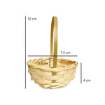 panier tressé marron clair blanc traditionnel poignées enfant rangement maison jeu simulation 12ans fantaisie