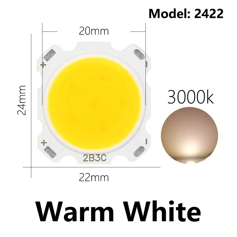 ampoules led cob 10w 3w 5w 7w blanc neutre froid capsules led 24mm 22mm