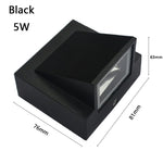 lampe murale extérieure contemporaine led aluminium étanche noir fixée mur entrée chambre coucher