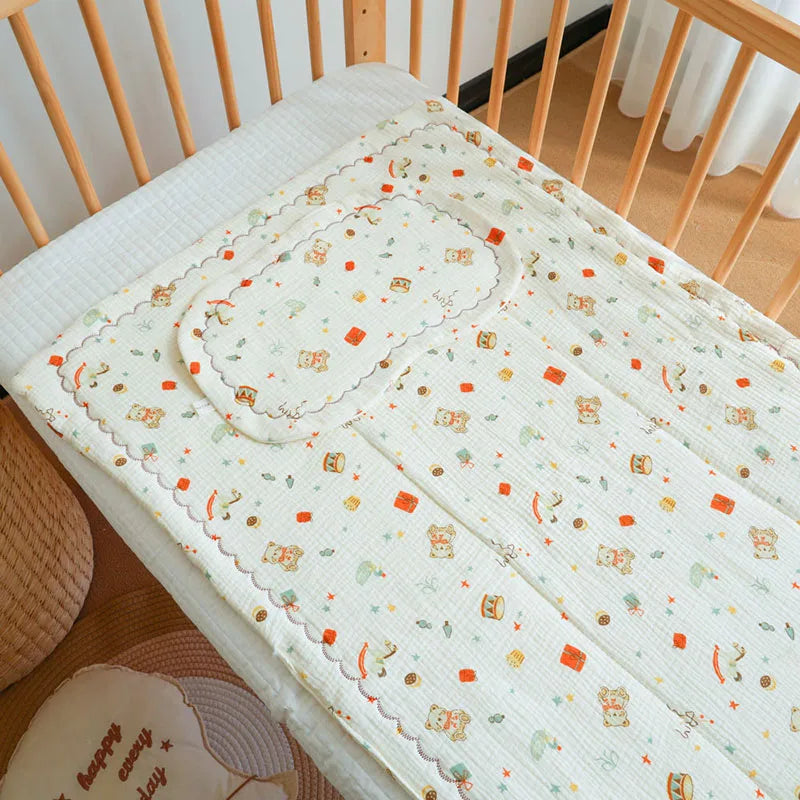 tapis bébé blanc points colorés bordure dentelée doux classique 60x100cm 3ans