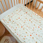 tapis bébé blanc points colorés bordure dentelée doux classique 60x100cm 3ans