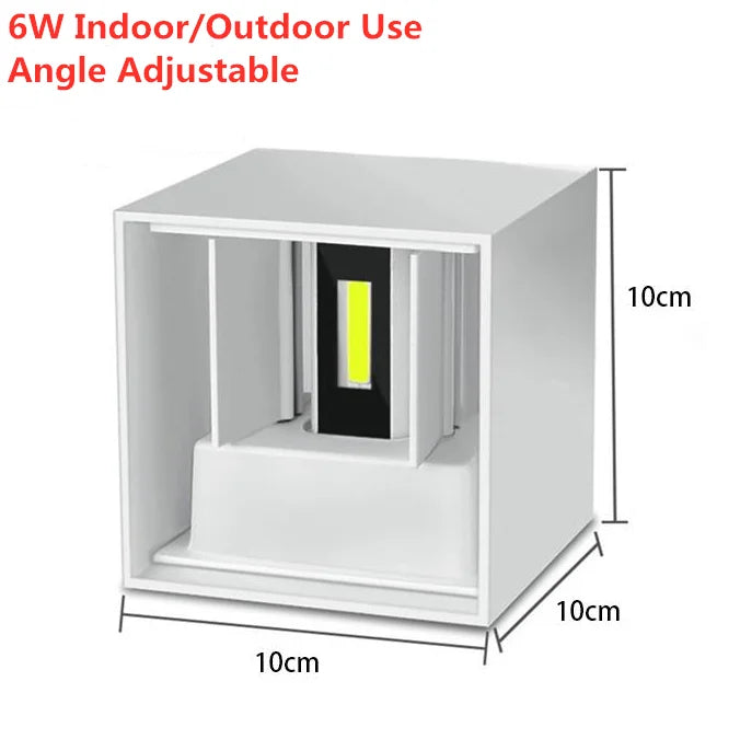 applique murale led moderne noir blanc argent or ip65 résistante 110v 240v