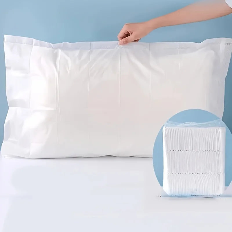 taies d'oreiller jetables blancs 50 100 pièces non tissées imperméables hôpitaux