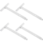 supports murals blancs modernes tringles rideaux acier inoxydable fixations rideaux porte rideaux