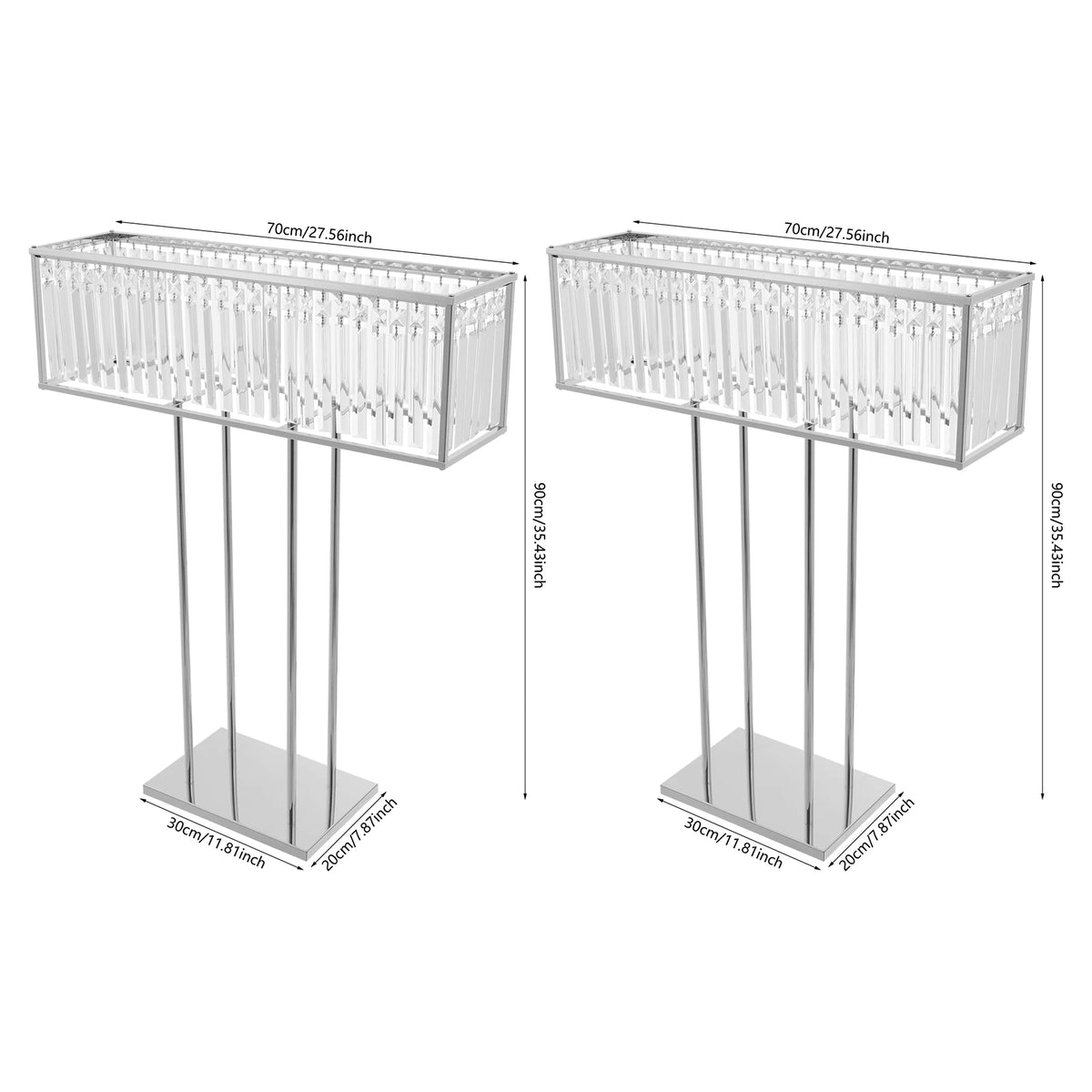 supports fleurs transparents argentés décoration événementielle moderne draperies ballons