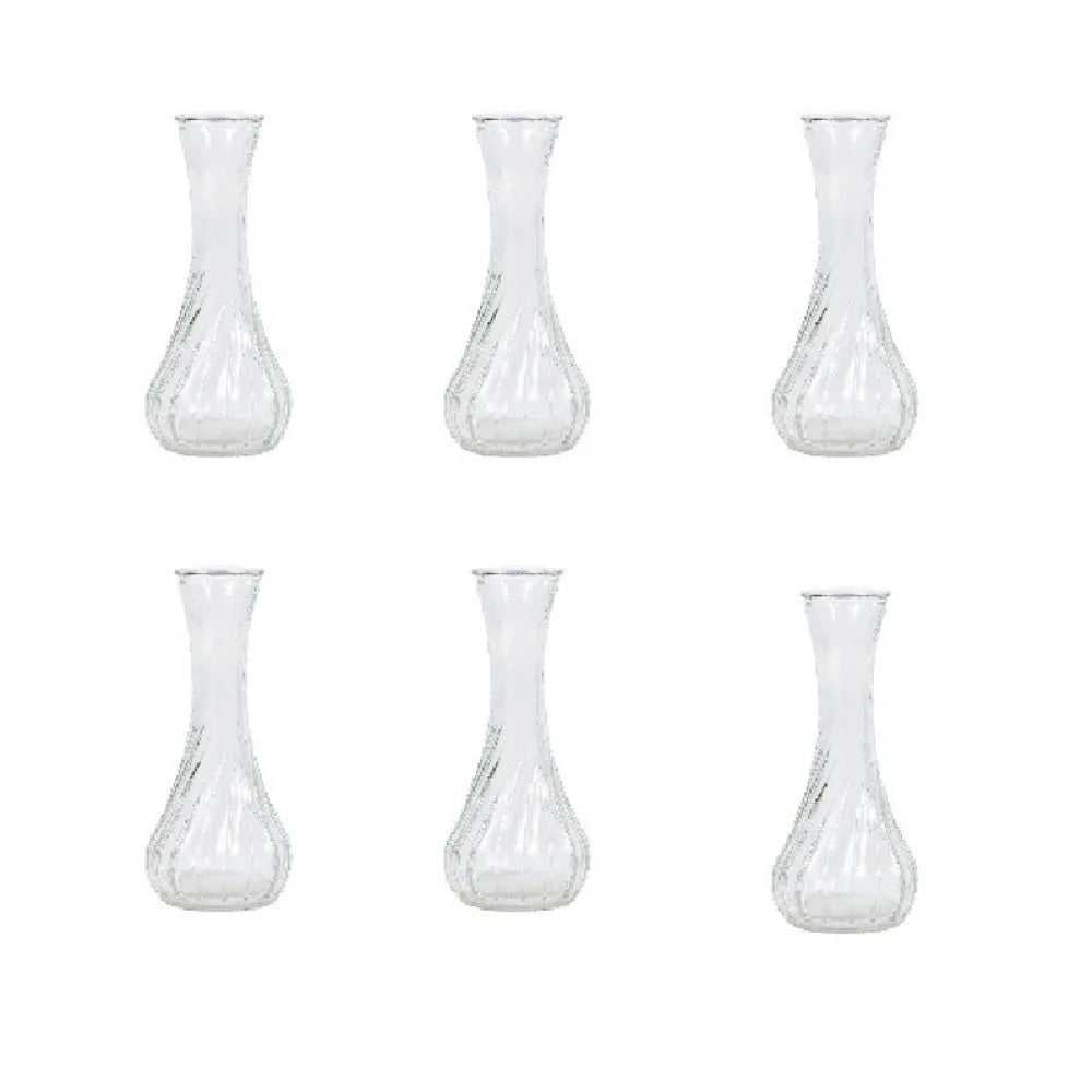vases verre transparents texturés décoration table fleurs succulentes ancien livres théière vintage