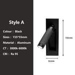 lampe table pliable moderne fixée mur noir or gris texture tissée éclairage quotidien led