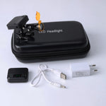 projecteur dentaire led portable chargeur batteries mallette rangement noir orange