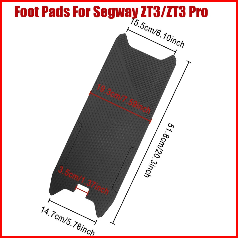protège pieds segway zt3 noir rayures diagonales adhésif pratique robuste tapis antidérapant caoutchouc plancher