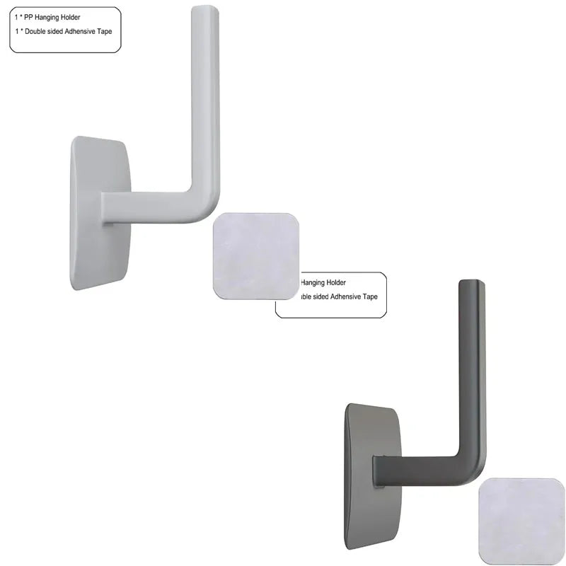porte serviettes mural adhésif réutilisable moderne gris blanc