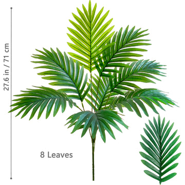 plante artificielle palmier vert feuilles fines pointues décoration jardin maison pot blanc moderne extérieur