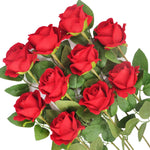 bouquet roses artificielles classiques blanc rouge violet intérieur mariage décoration anniversaire baby shower