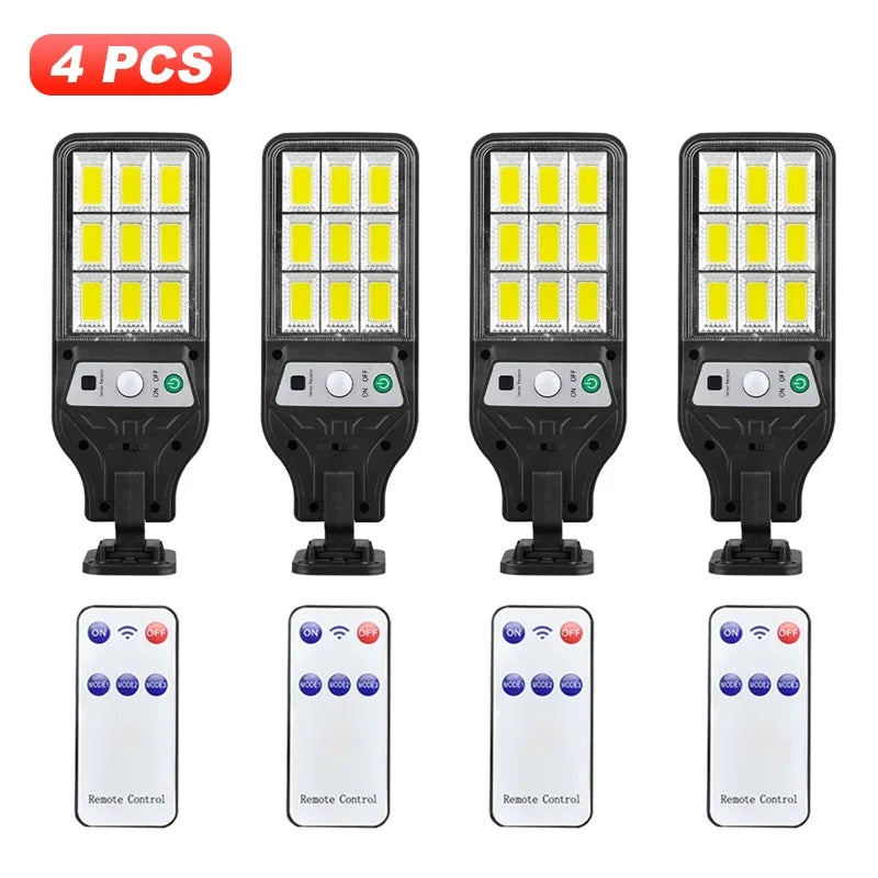 lampe solaire moderne noire led ip65 rechargeable télécommande inclusextérieur jardin porte garage