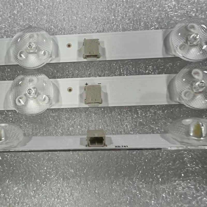 bande lumineuse led blanc ronde translucent moderne connecteur rondelles télévision