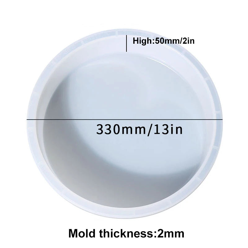 plateau silicone marbre blanc bleu moderne tringle fixation diamètre 203mm 228mm 254mm 279mm 305mm