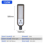 lampe rue led moderne gris métallique ip67 200w 100w 150w 50w