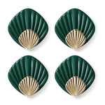porte serviettes adhésifs coquillage moderne blanc gris orange vert salle bains cuisine