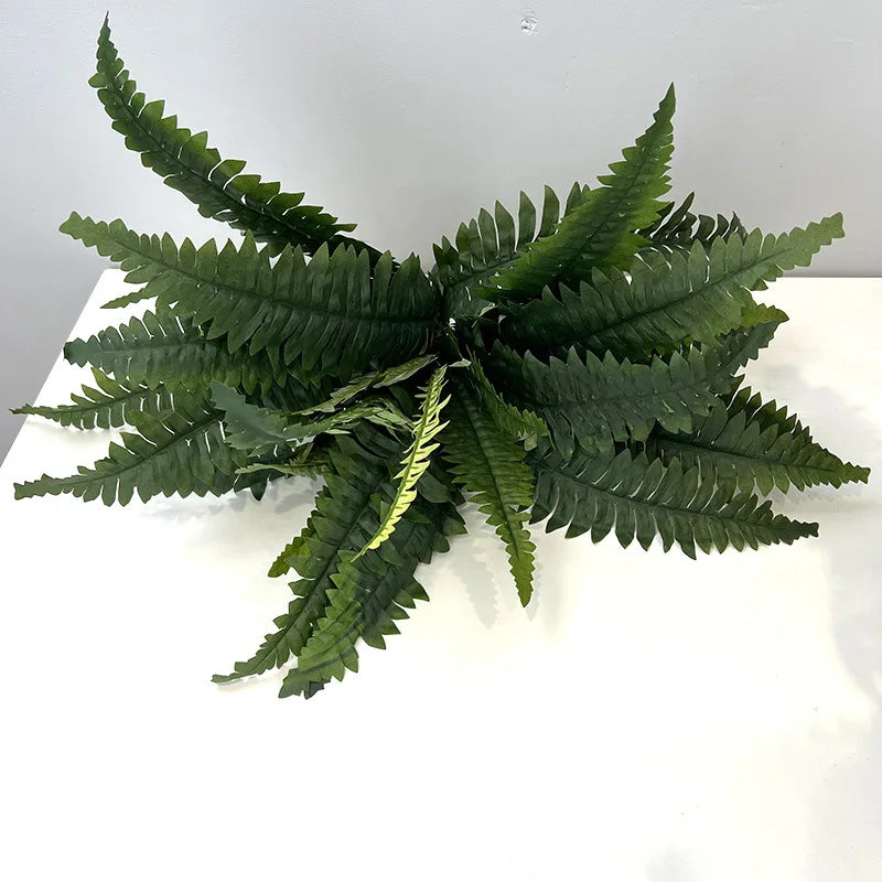 plante artificielle fougère soie feuilles vertes décoration maison salon pot osier tressé naturelle ornementextérieur