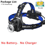 lampe frontale rechargeable led zoom noir gris doré boucle ajustable