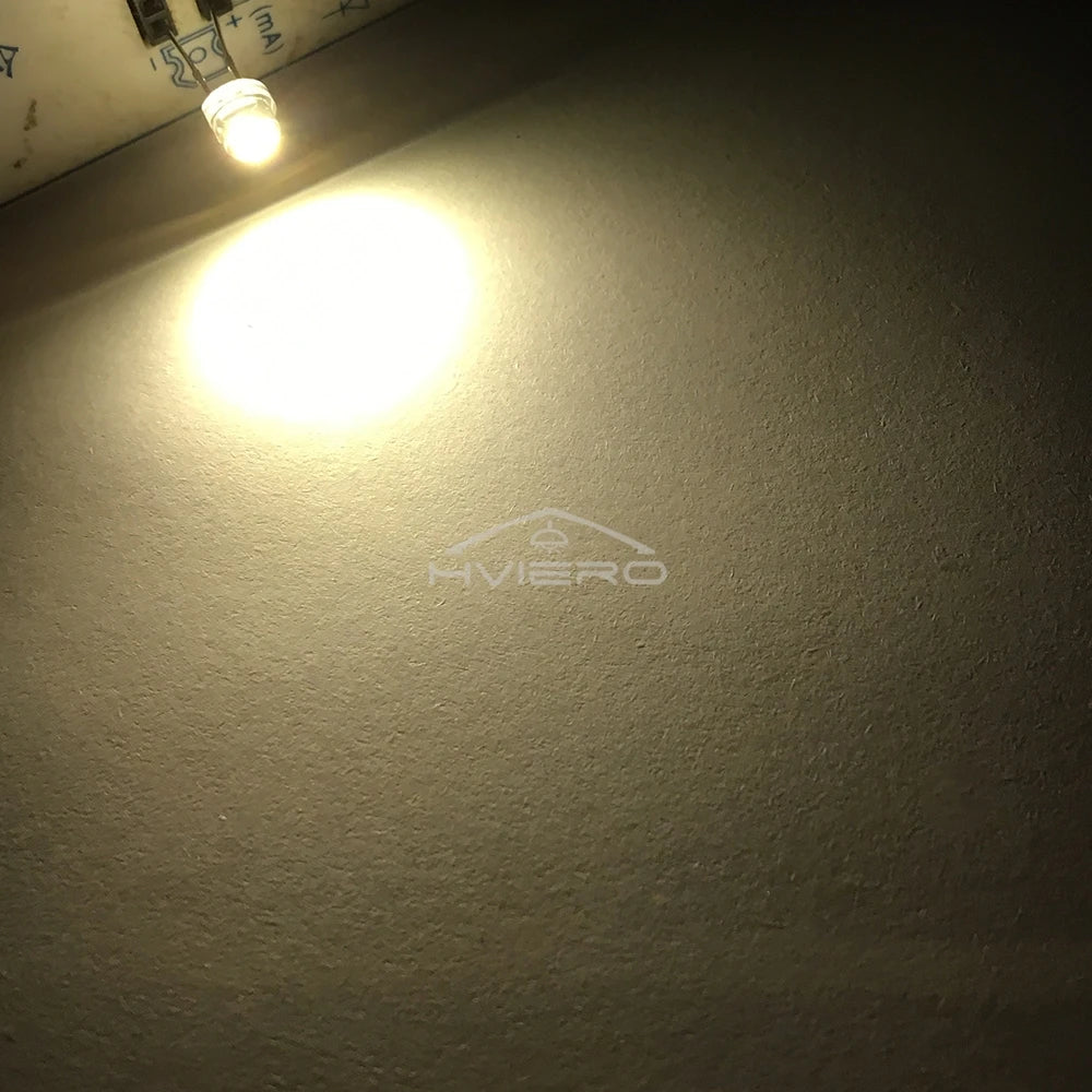 Diodes led 5mm bleu vert rouge blanc chaud jaune violet rose orange transparentes 20000h