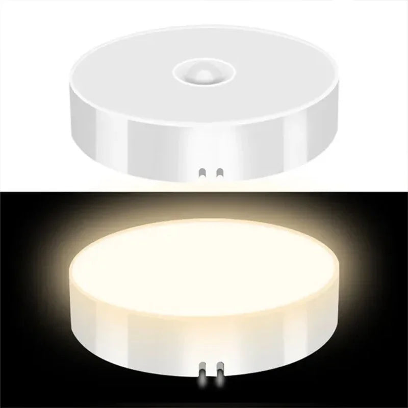 lampe led détection mouvement rechargeable coeur blanc moderne compact aimantée câble usb